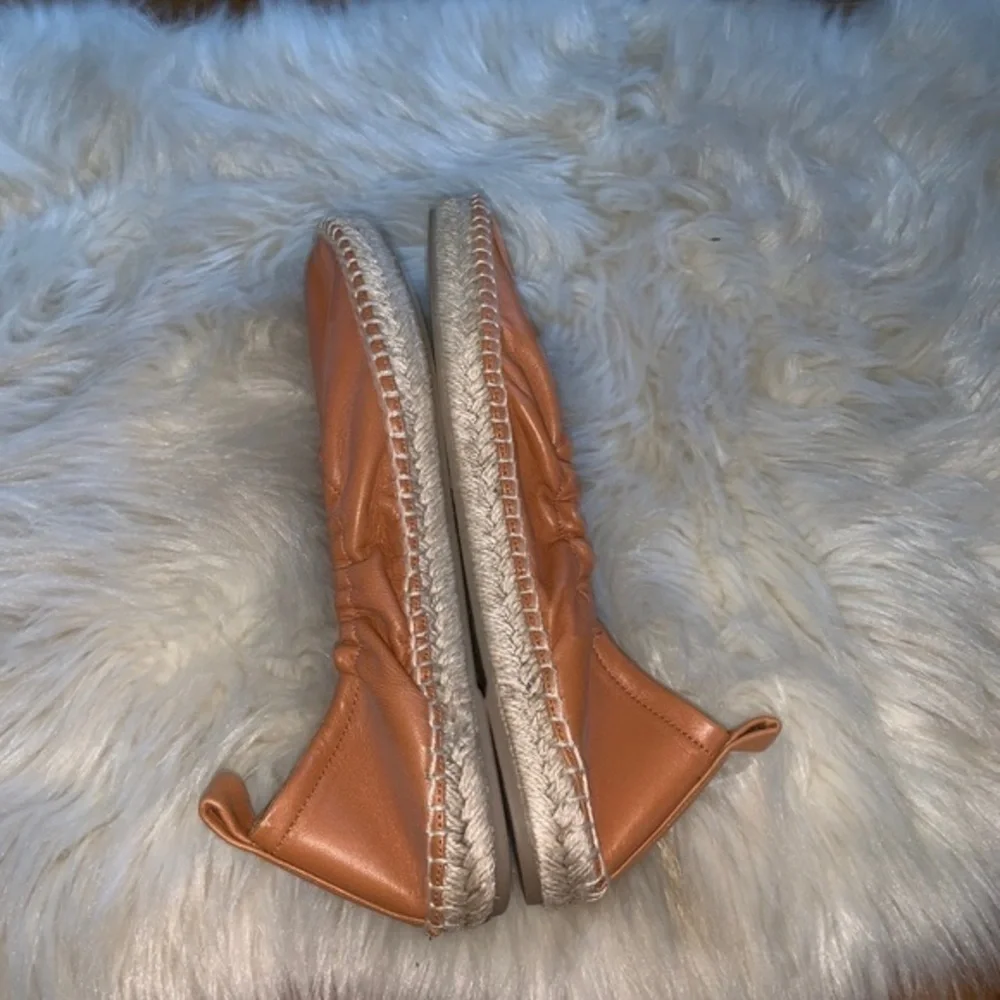 Vince Rae Brown‎ Leather espadrille flats size 9
